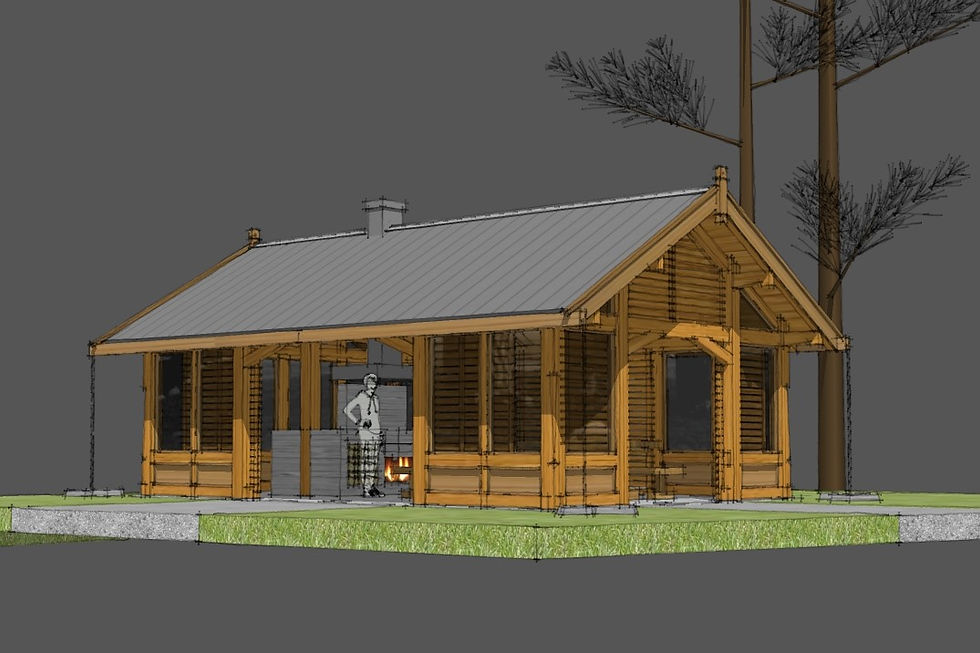 grill cabin design plans
