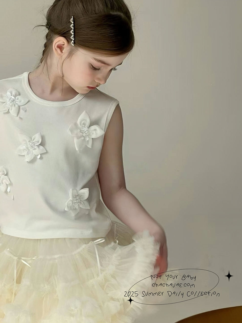 الصورة المصغرة: Cloud Puff Ballerina Handmade Girl Fashion 2pc Set(Tank+Skirt)