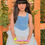 الصورة المصغرة: Denim Cloud Ballet Girl Summer Vacation Dress