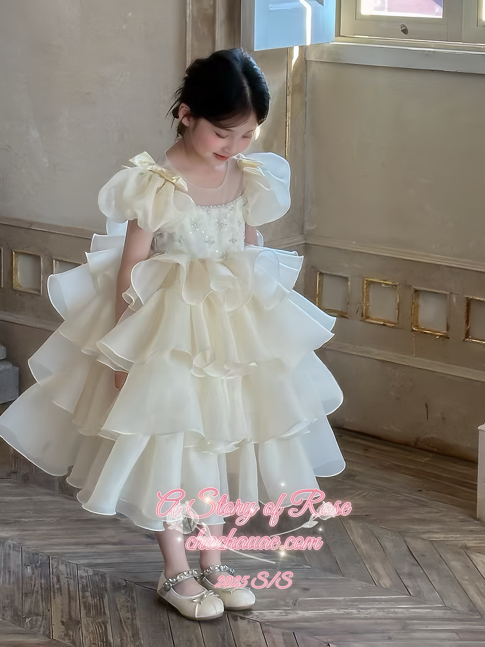 Thumbnail: Caramel Cloudy Birthday Princess Dress