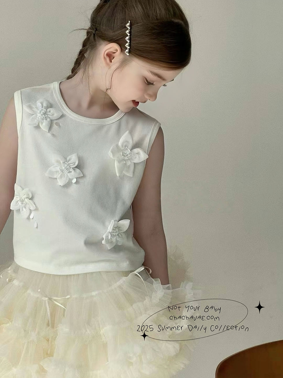 الصورة المصغرة: Cloud Puff Ballerina Handmade Girl Fashion 2pc Set(Tank+Skirt)