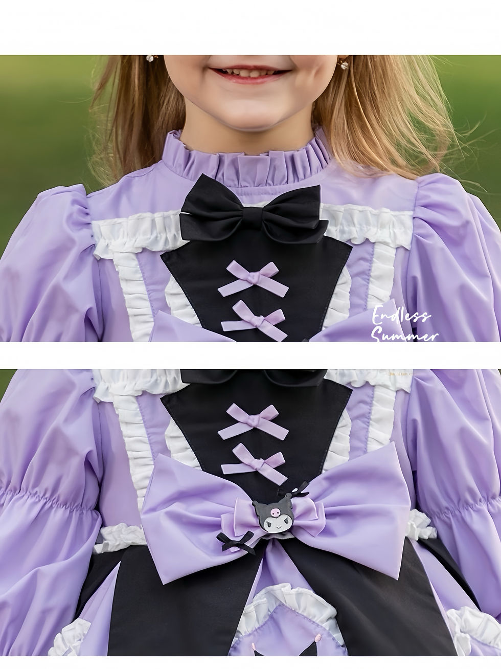 الصورة المصغرة: Royal Kuromi Girl Birthday Party Early Autumn Dress