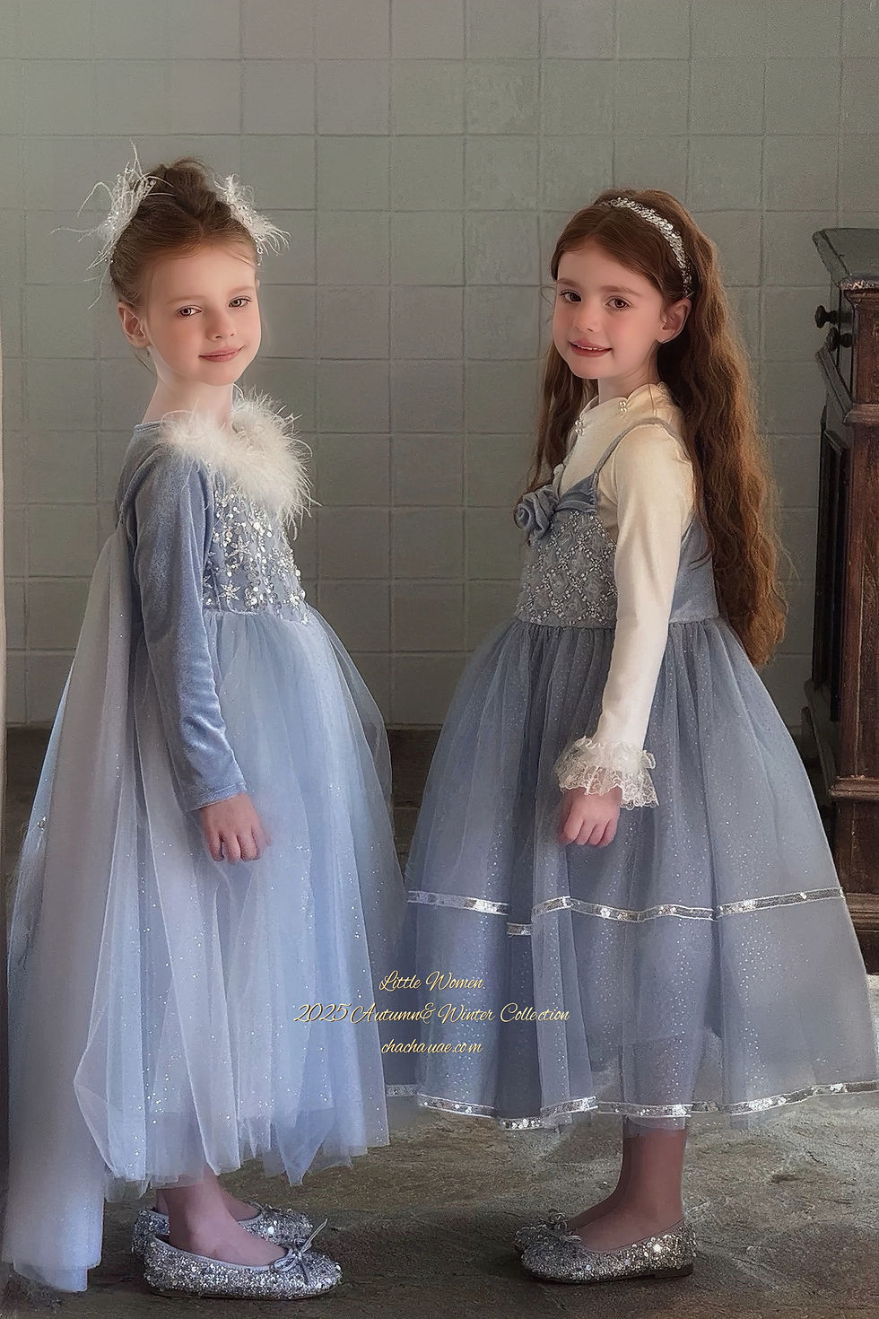 الصورة المصغرة: Frosted Aurora Snow Girl Autumn Winter Birthday Dress