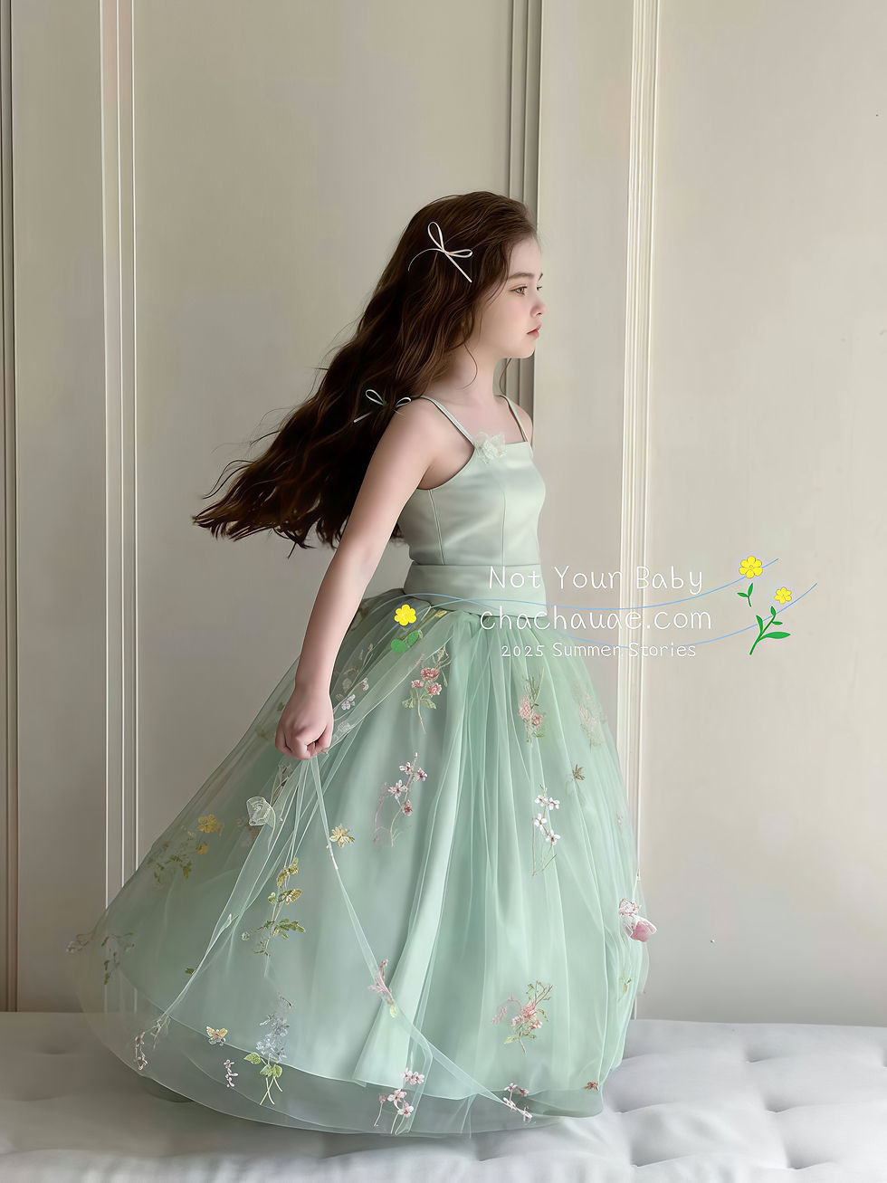 Thumbnail: Emerald Enchantment Princess Vacation Summer Dress