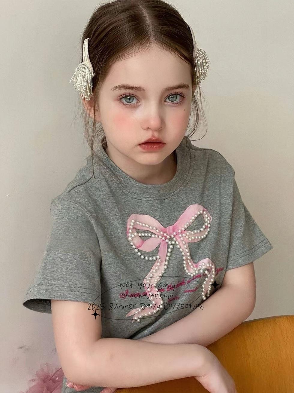 Thumbnail: PEARL & POUT Fashion Girl 2pc Set(Tshirt+TuTu Skirt)