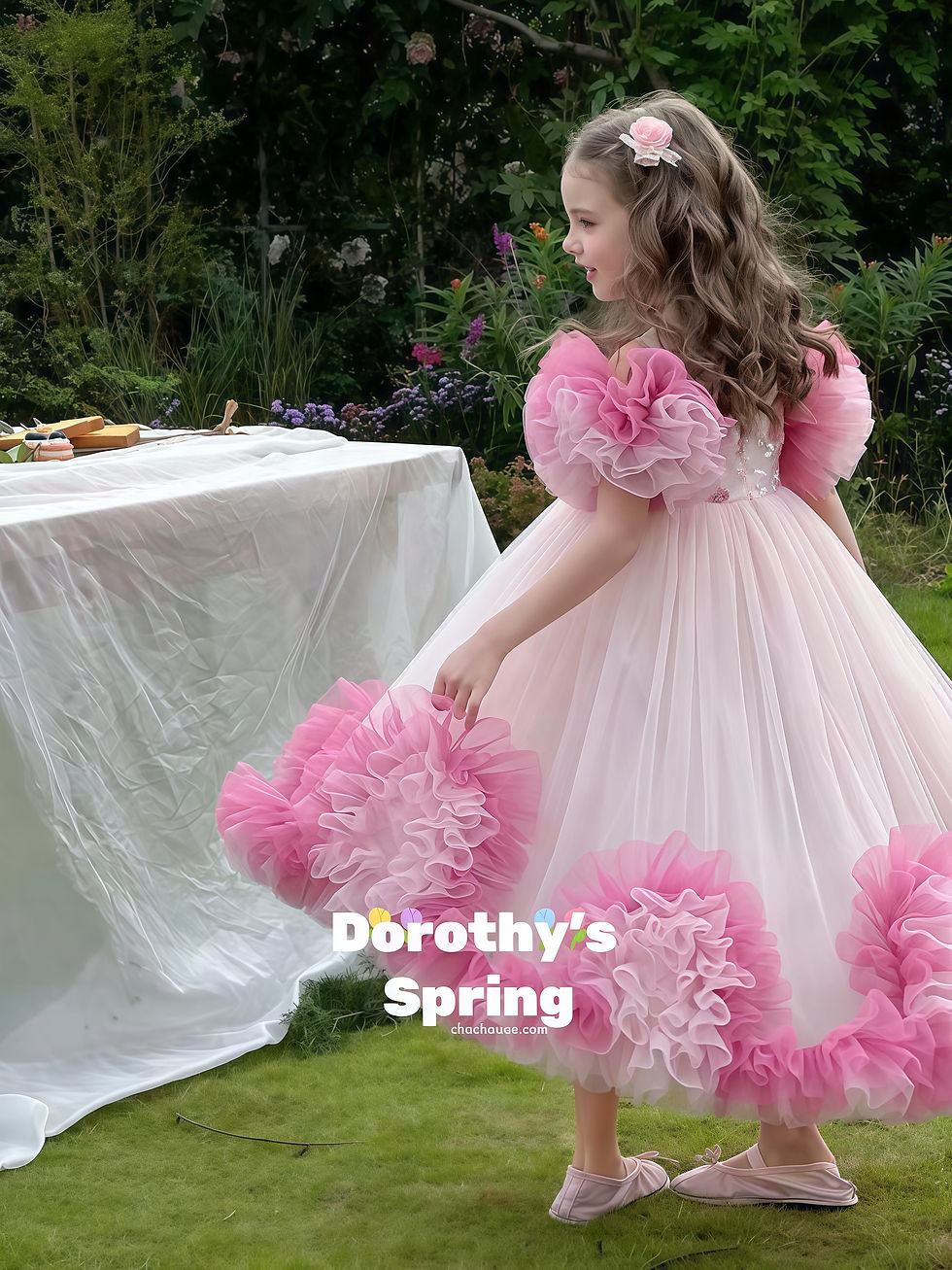 Thumbnail: Rosé Éclatante Princess Birthday Dress