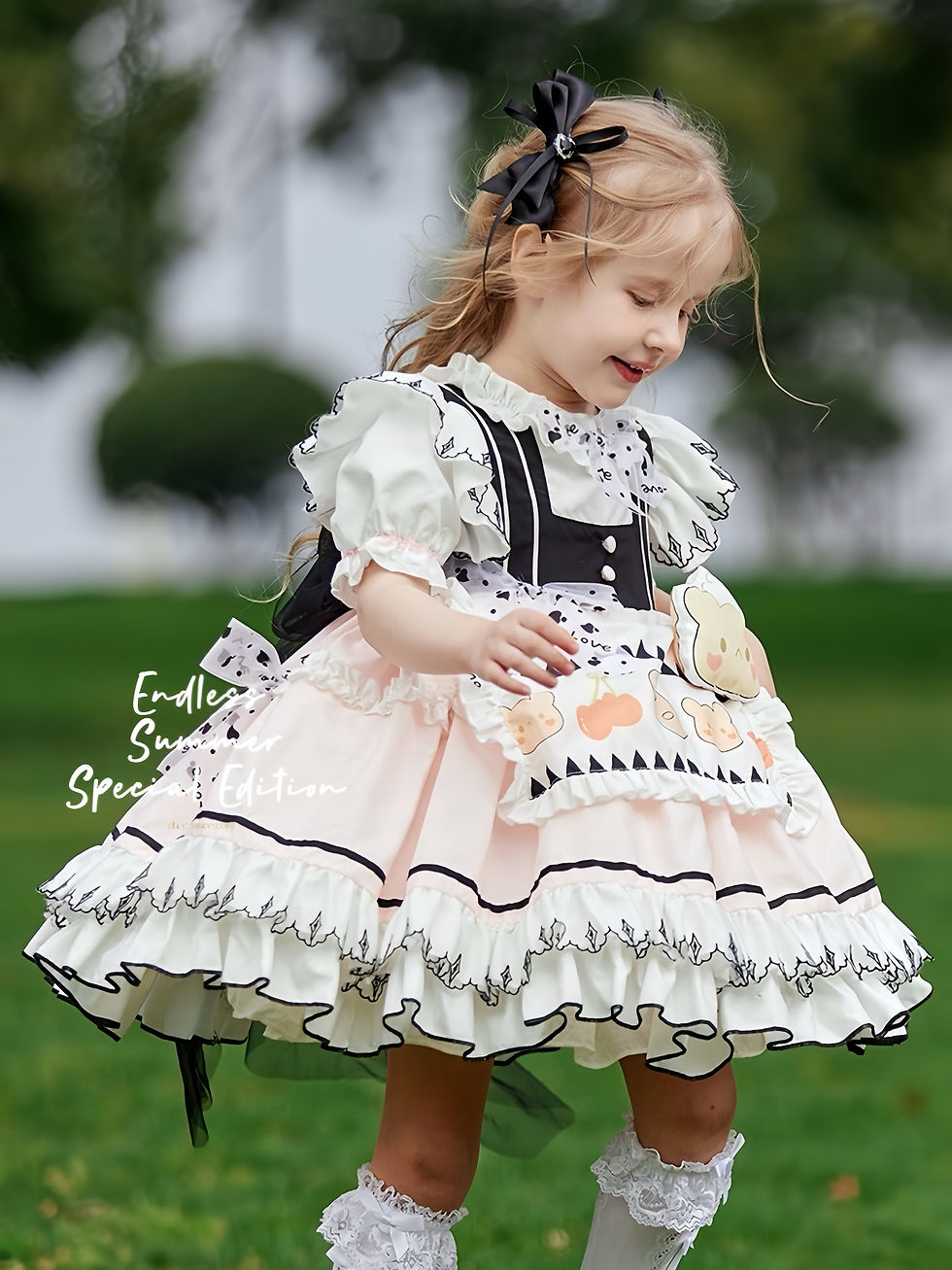 Thumbnail: Sweet Pâtissière Little Chef Girl Birthday Party Dress