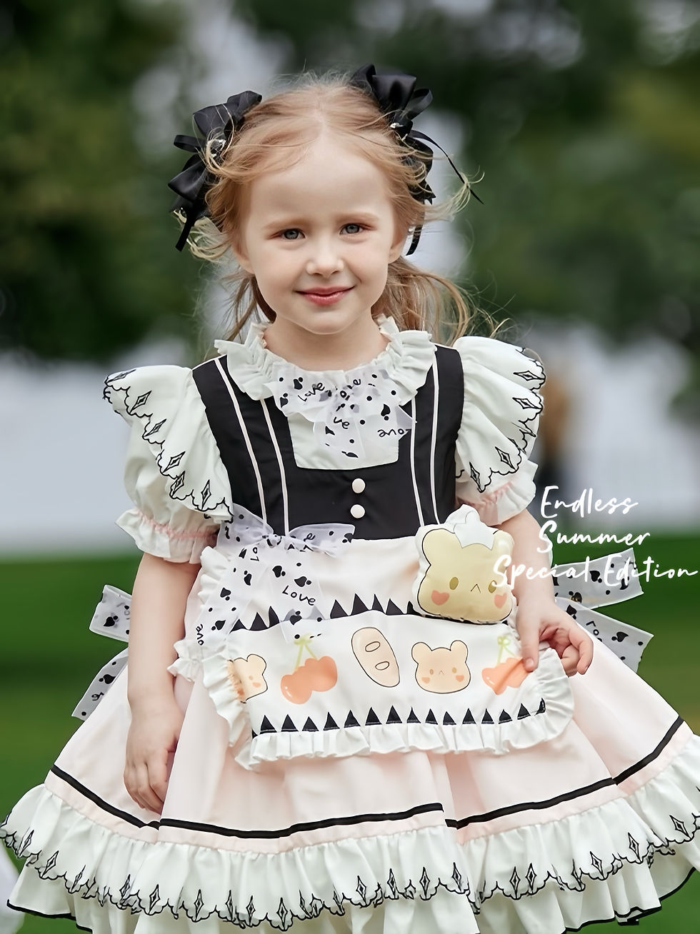 Thumbnail: Sweet Pâtissière Little Chef Girl Birthday Party Dress