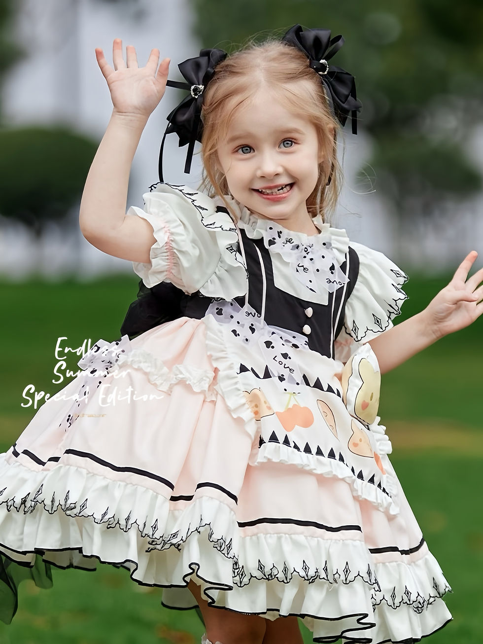 Thumbnail: Sweet Pâtissière Little Chef Girl Birthday Party Dress