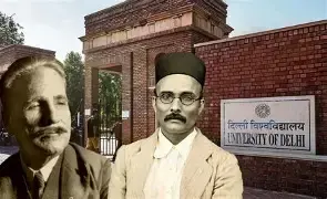 Delhi University replaced Iqbal with Savarkar