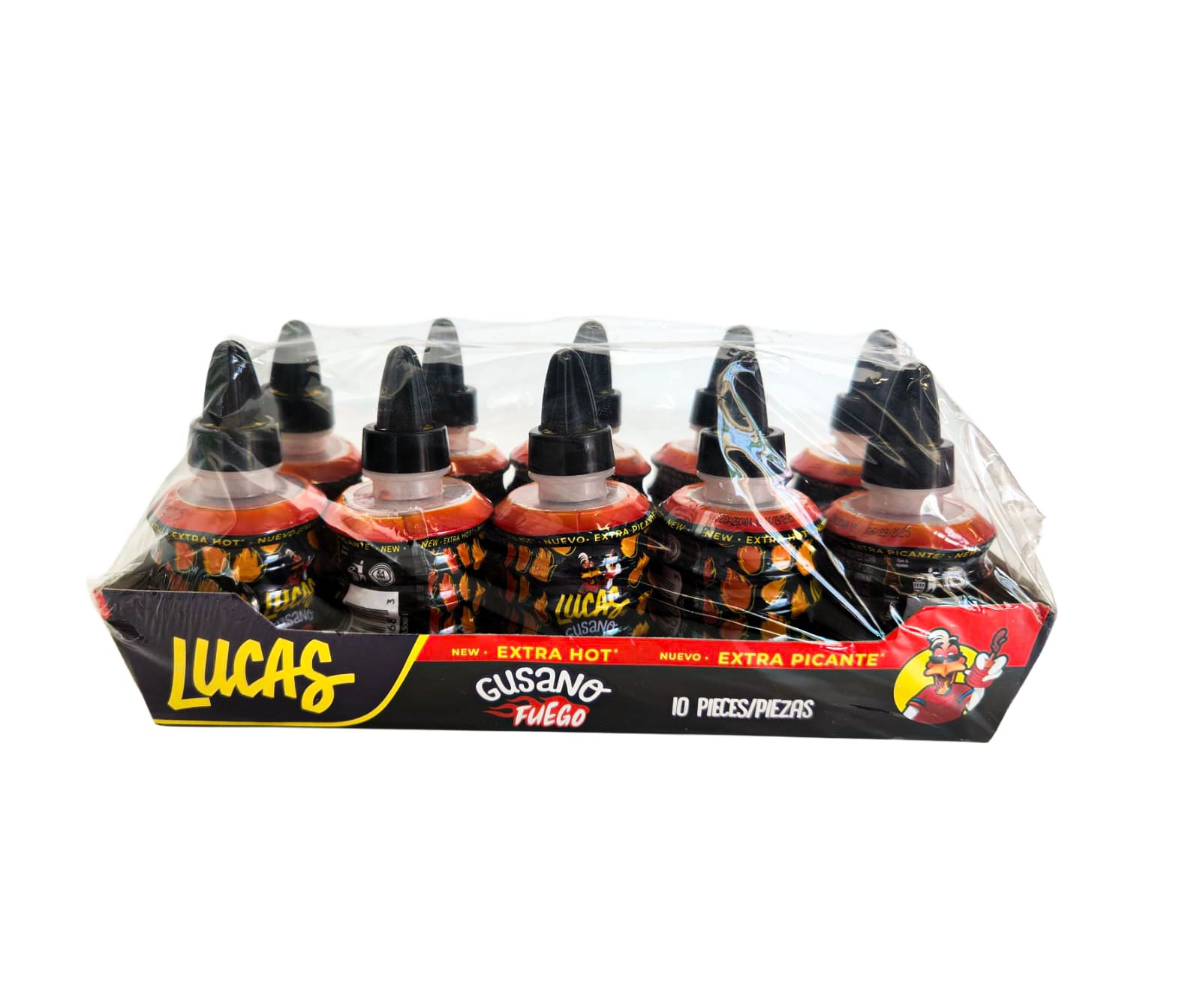 Lucas Gusano Fuego 10 pack - 1.26 oz each.