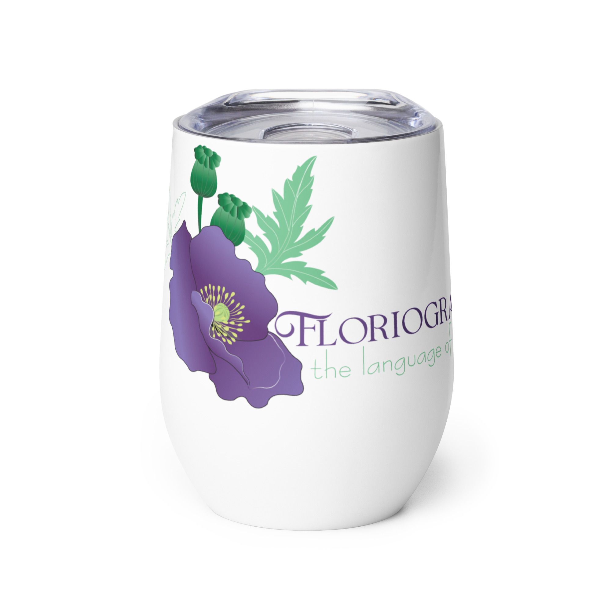Floriography Wine tumbler