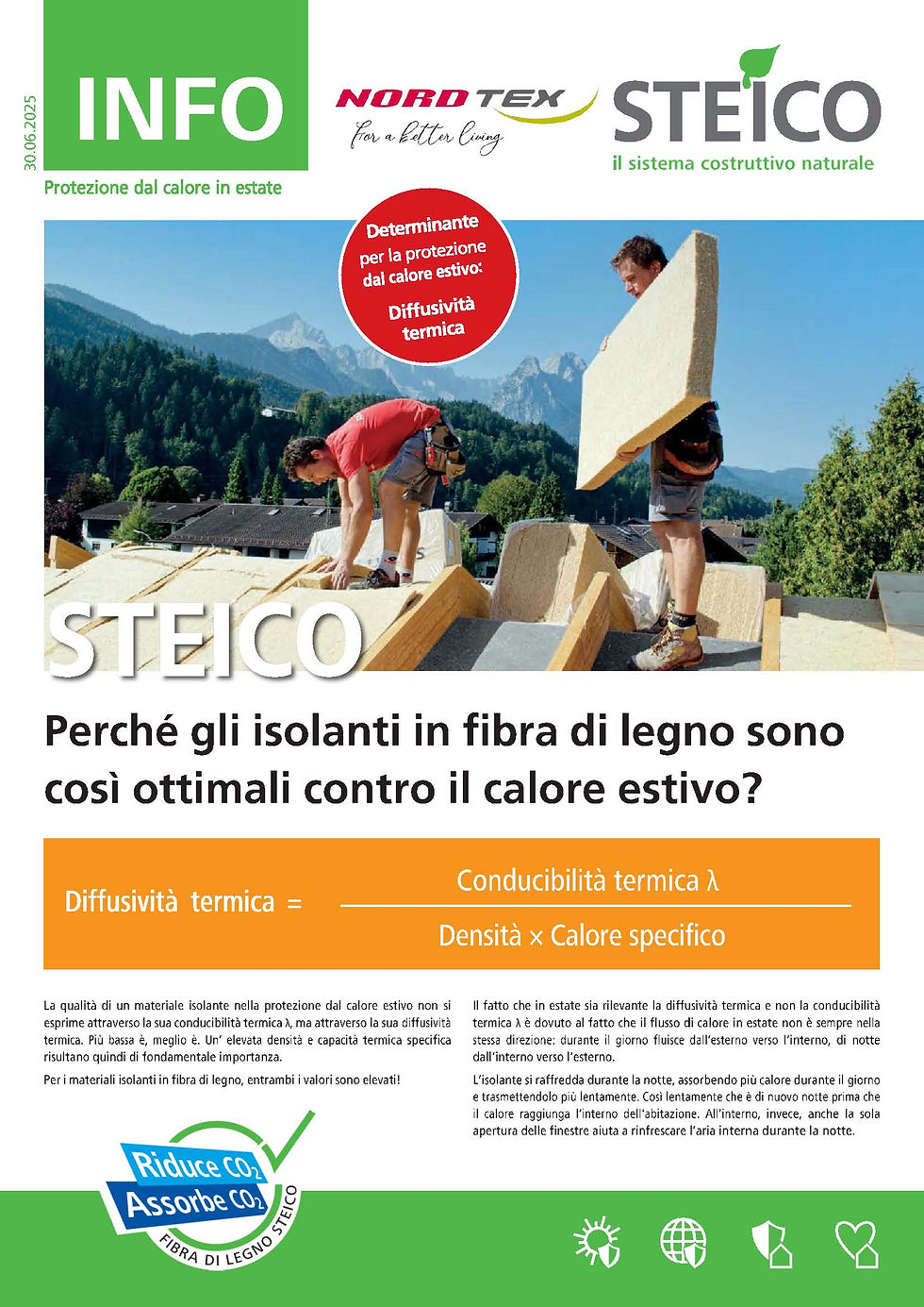 fibra di legno e calore estivo