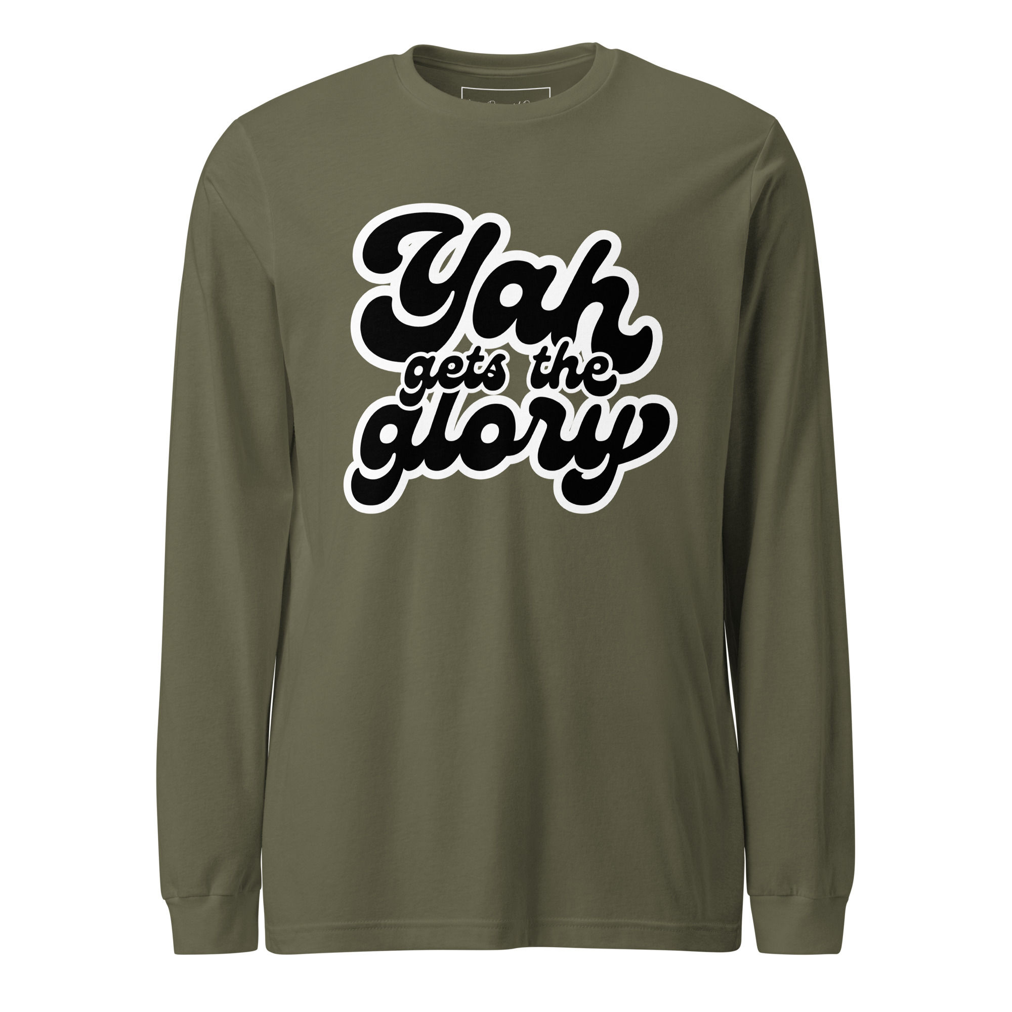 YAH gets the Glory Long Sleeve Shirt (Black Print)