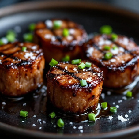 Bourbon Maple Glazed Steak Bites
