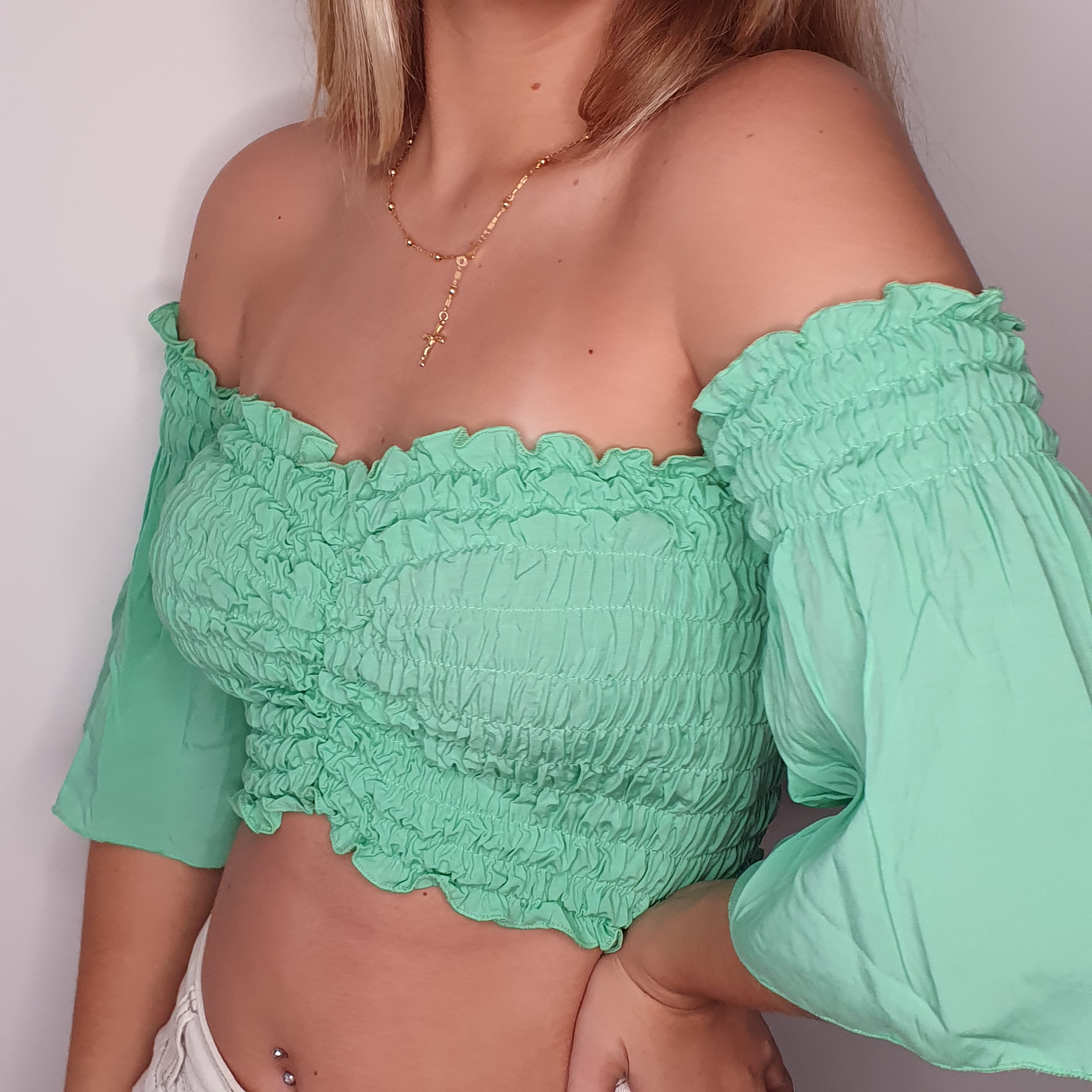 CROPPED CIGANINHA COM MANGA