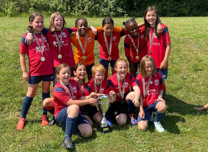 Julian's with the Briggs Parr Cup - Girls 7v7