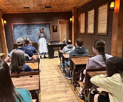 One Room Wilderness Schoolhouse at Freedom Encounter in Branson MO copy.webp