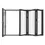 Thumbnail: 120"*80"BL4 Panels Alu Folding Doors, Folded Out from Left to Right