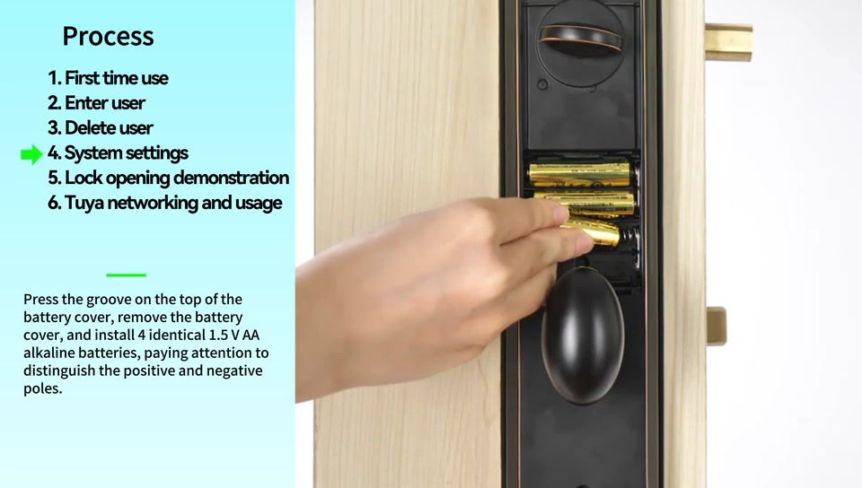 Thumbnail: Smart Electronic Deadbolt: Unlock via App, Password, Bluetooth, DDL-8669-A  OAC