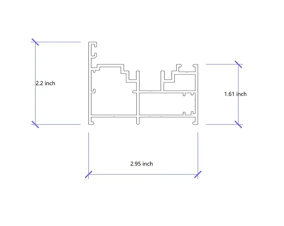 Thumbnail: AL FoldingDoor,NFD:143 1/2"x79 1/2",SC,Black,05,Folded Out,Left to Right