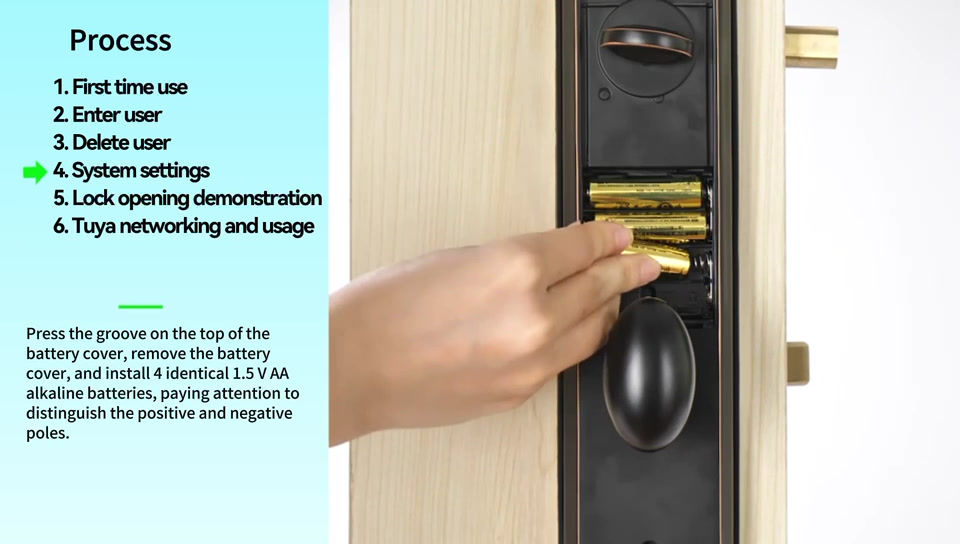 サムネイル： Smart Electronic Deadbolt: Unlock via App, Password, and NFC TY-BLE 3109OACET