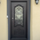 Thumbnail: Wrought Iron NFD:37 1/4"x 81"x6",LI,127,CS007,Rainstorm Glass Iron Door