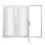 Thumbnail: AL FoldingDoor,NFD:95 1/2"x95 1/2",White,30,Folded Out,Right to Left