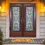 Thumbnail: 60X80 ELEGANT EXTERIOR COMPOSITE DOOR FR06C LH 60X80  DARK WALNUT OPENABLE WINDO
