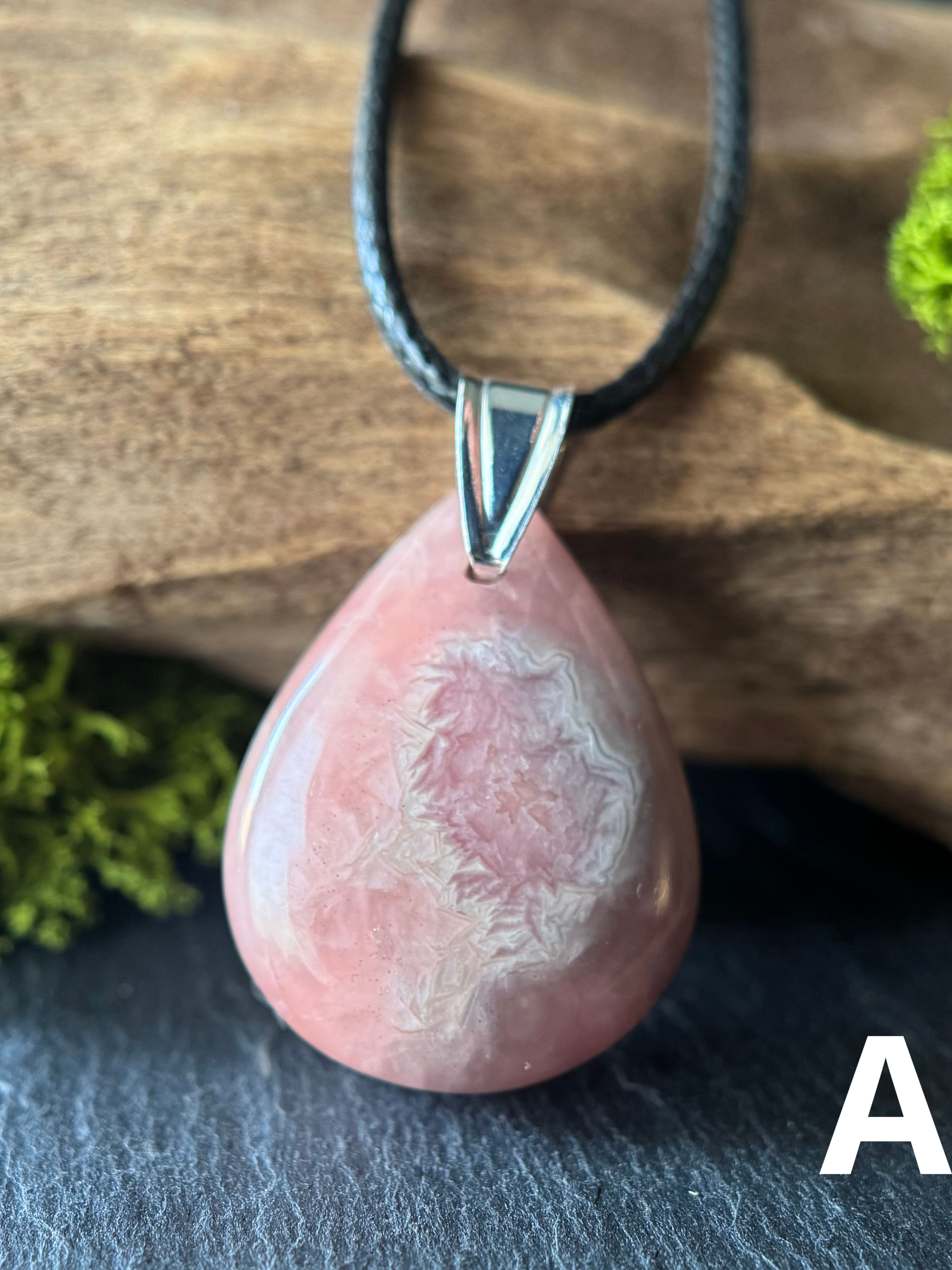Pendentifs en Rhodochrosite - Plusieurs modèles au choix