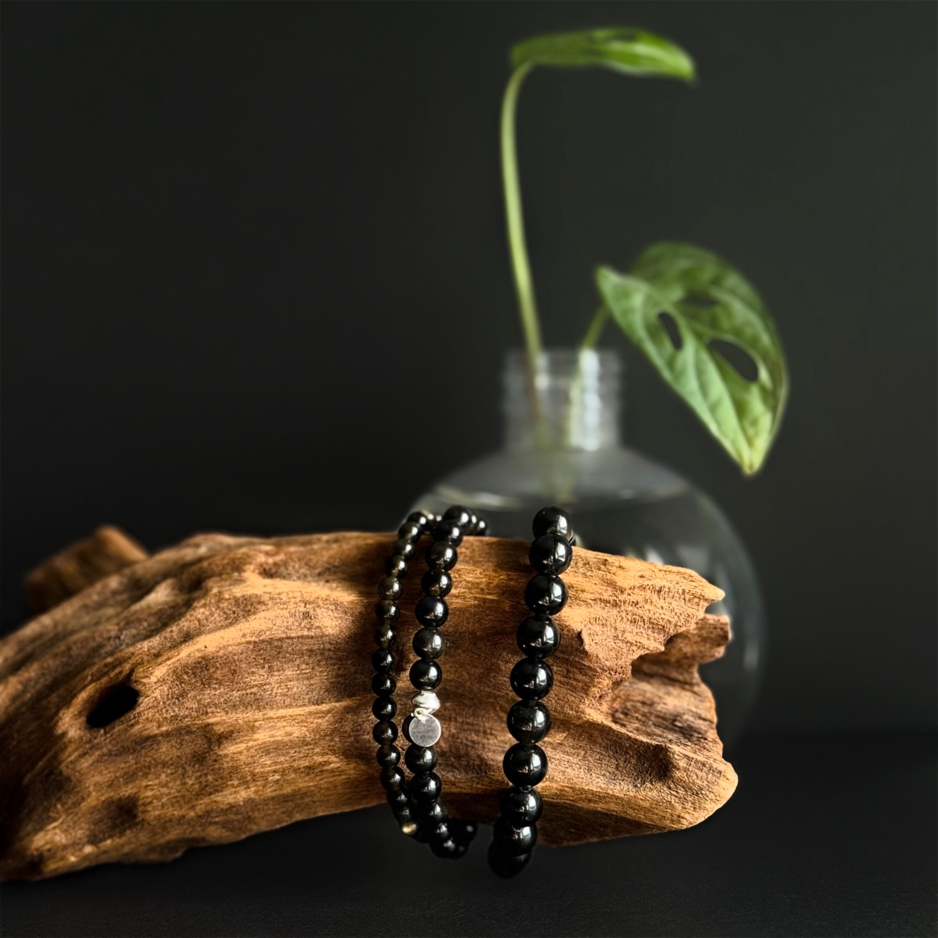 Bracelet Pierre fine - Obsidienne dorée - Lithothérapie - SAUKKO