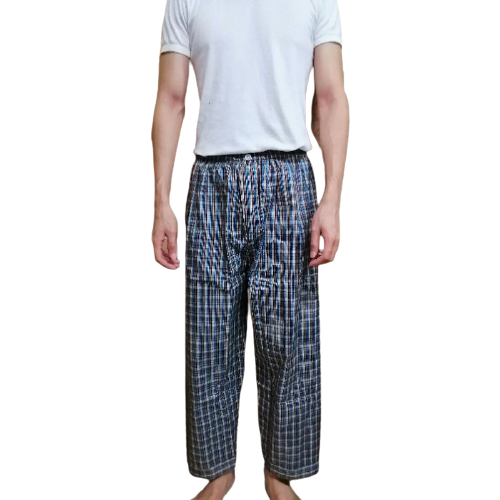 Thumbnail: Square Pattern Pajamas Pants Big Size