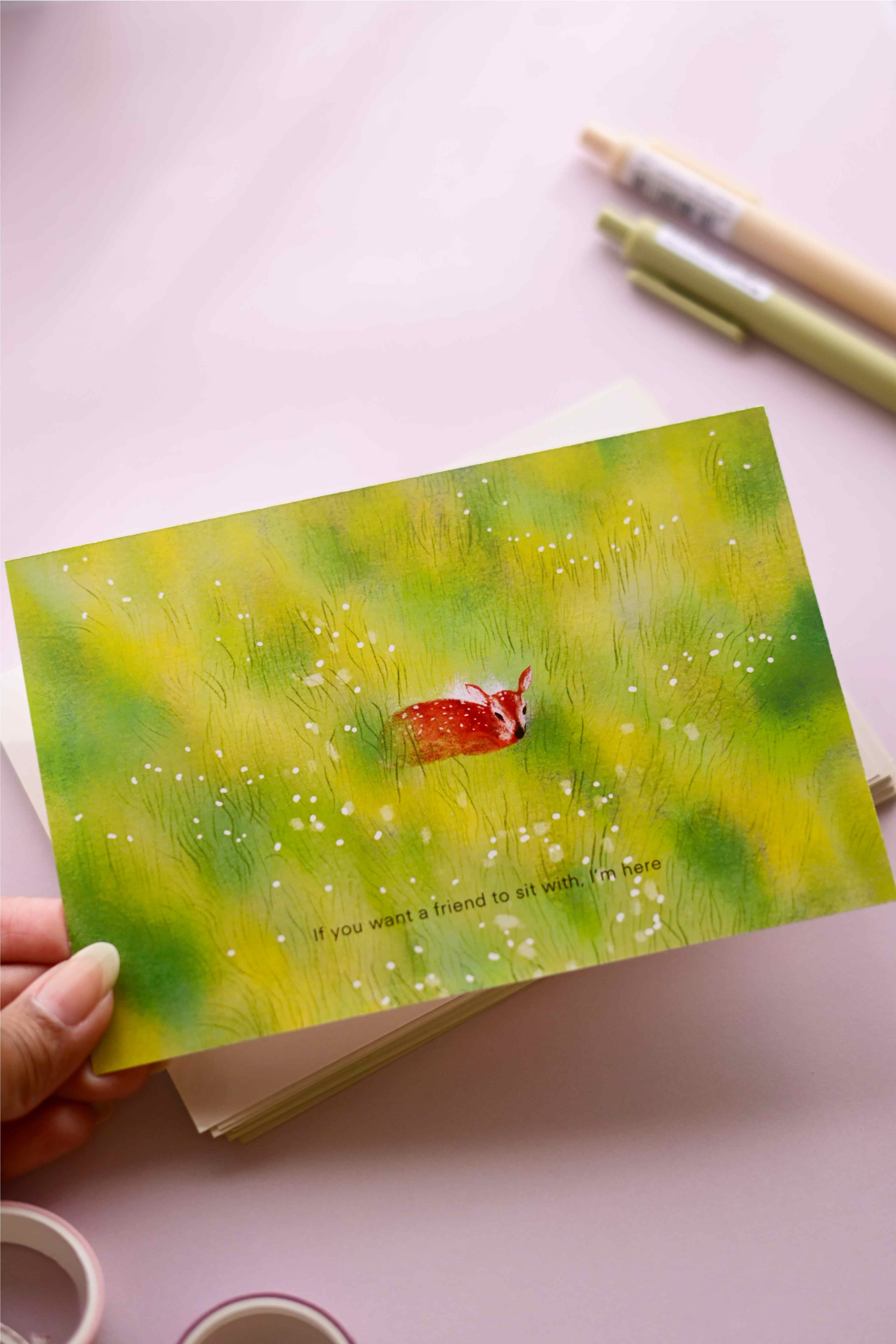 Deer Friend Postcard