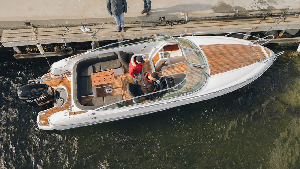 Første båt på vannet!