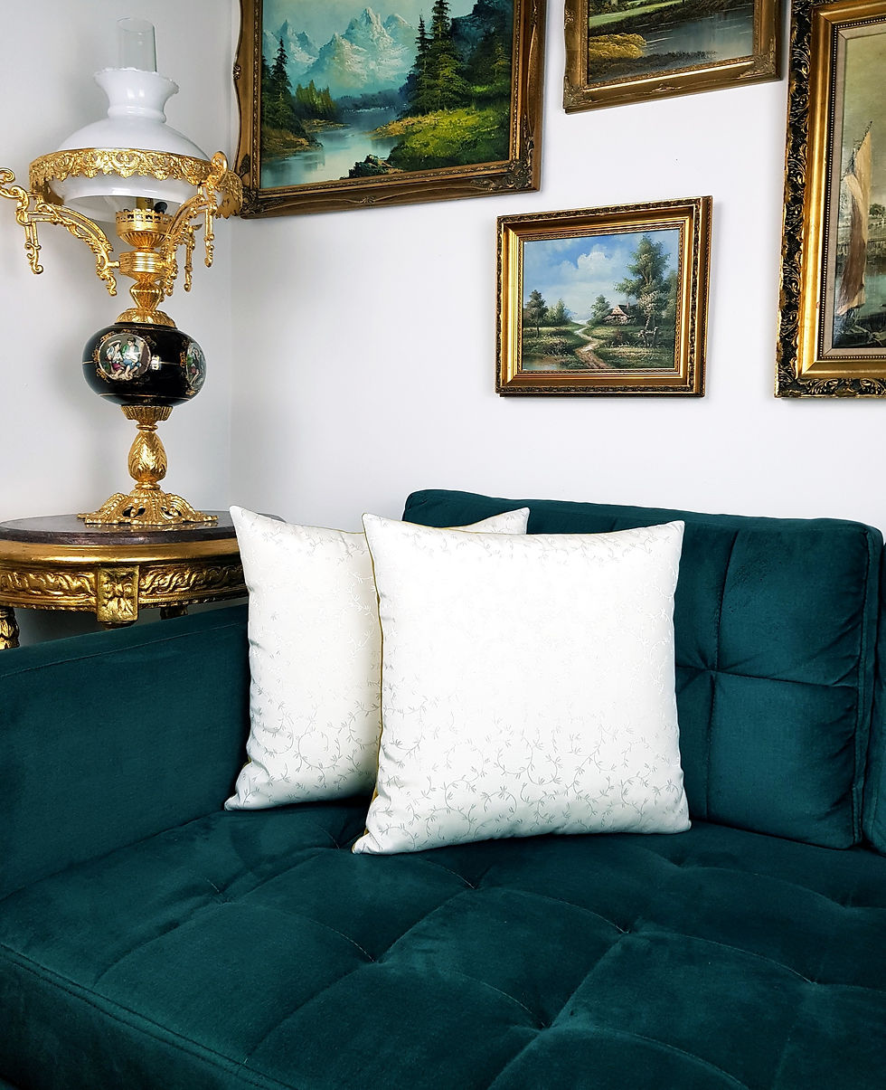 Thumbnail: Square Cushion/Gold Cushion/Velvet Cushion/Handmade Cushion/Patchwork Cushion/Vintage Cushion/Luxury Cushion
