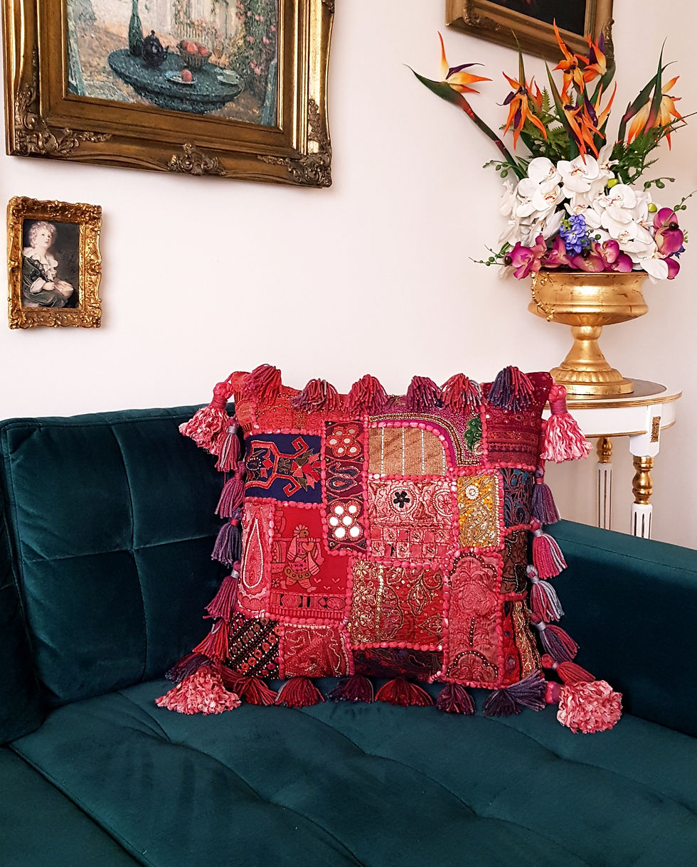 Large Cushion/Moroccan Cushion/Tapestry Cushion/Handmade Cushion/Vintage Cushion/ Oriental Cushion/Patchwork Cushion