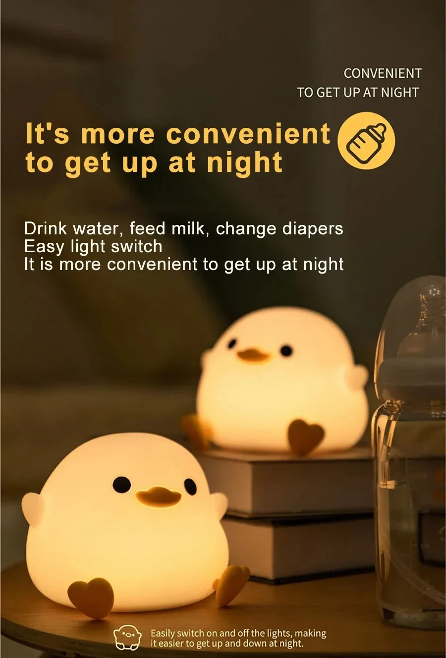 Miniatura: Doudou Duck Silicone Alarm Lamp