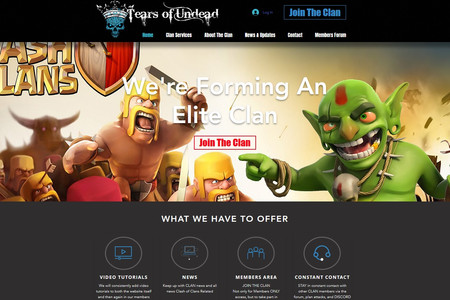 Tear of Undead Clan: Tears of Undead is a formation of an Elite Clan for the game Clash of Clans.  The site is a Members Only Forum meant to be another form of communication for CLAN members.  A Discord app connection is coming soon to the site.