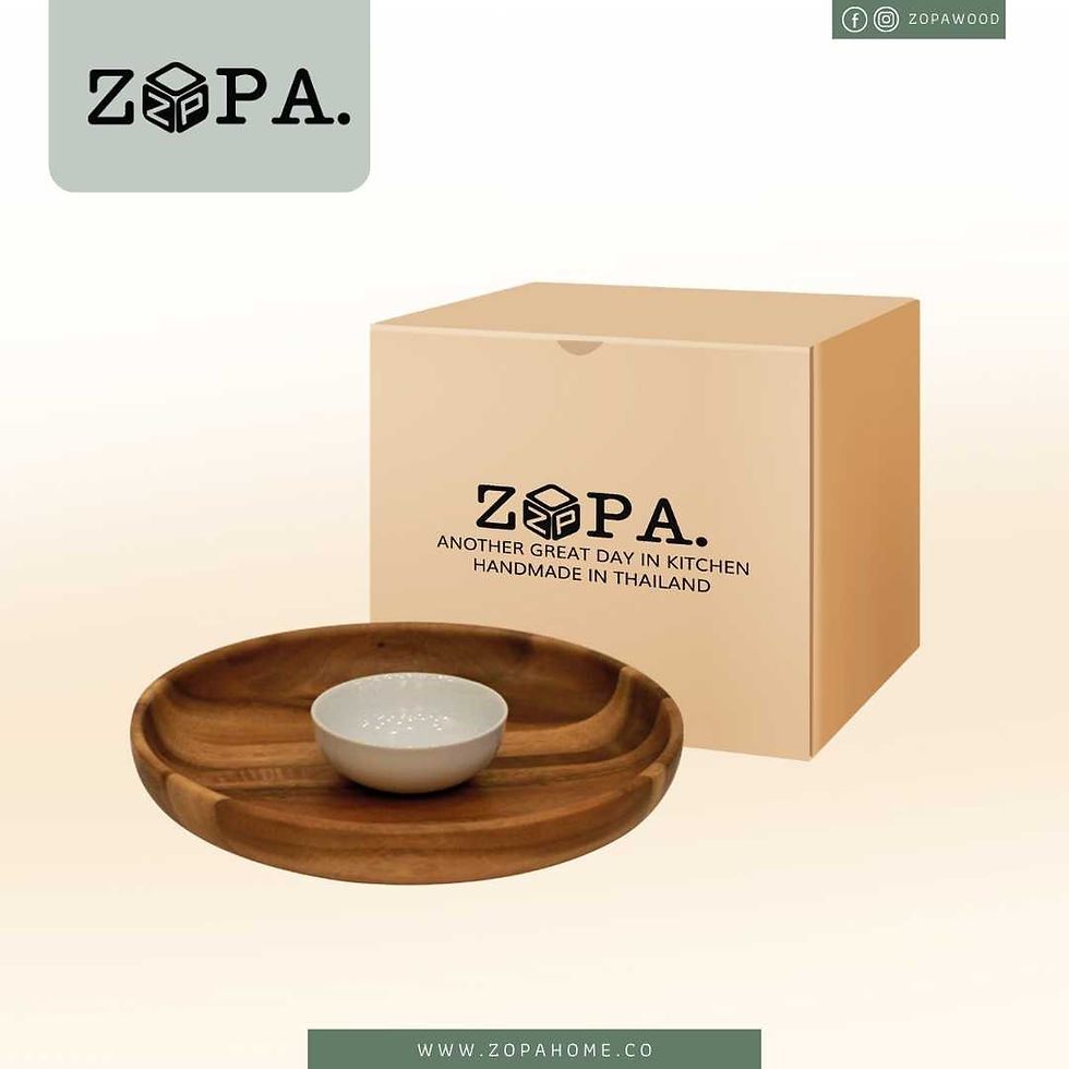 ภาพขนาดย่อ: ถาดชิปดิปกลม Chip n dip tray