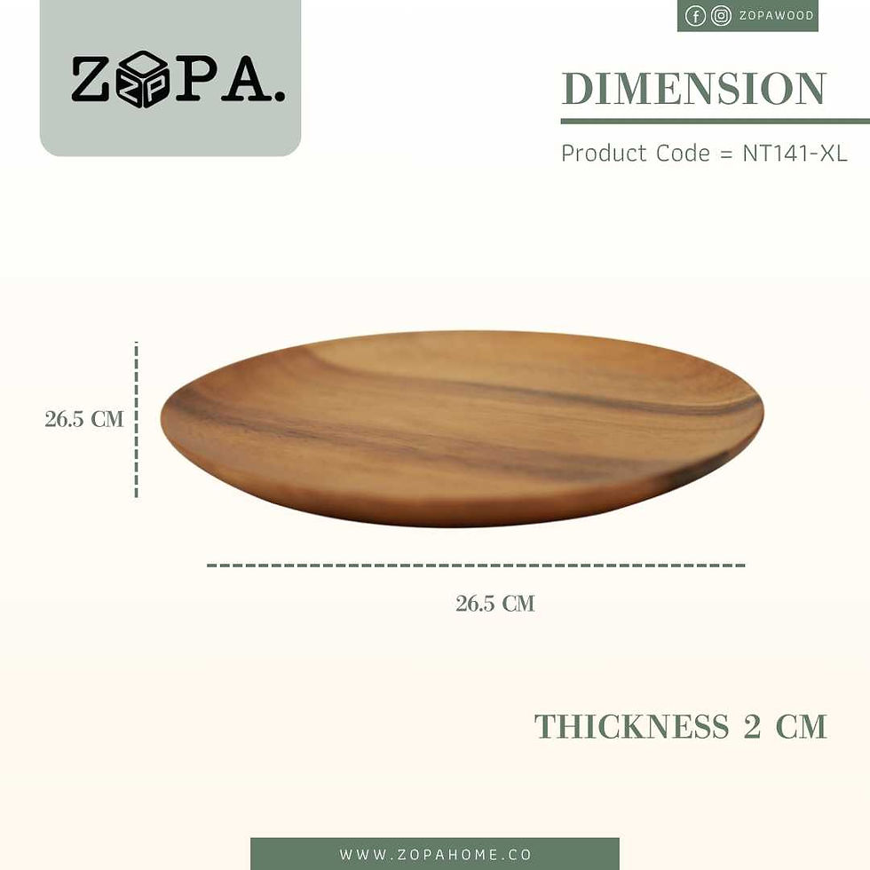 ภาพขนาดย่อ: Round plate S M L XL