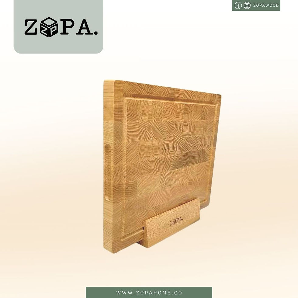 ภาพขนาดย่อ: NT606 ที่ตั้งเขียงเอนเกรนไม้โอ๊ค I Zopa Oak Endgrain board stand