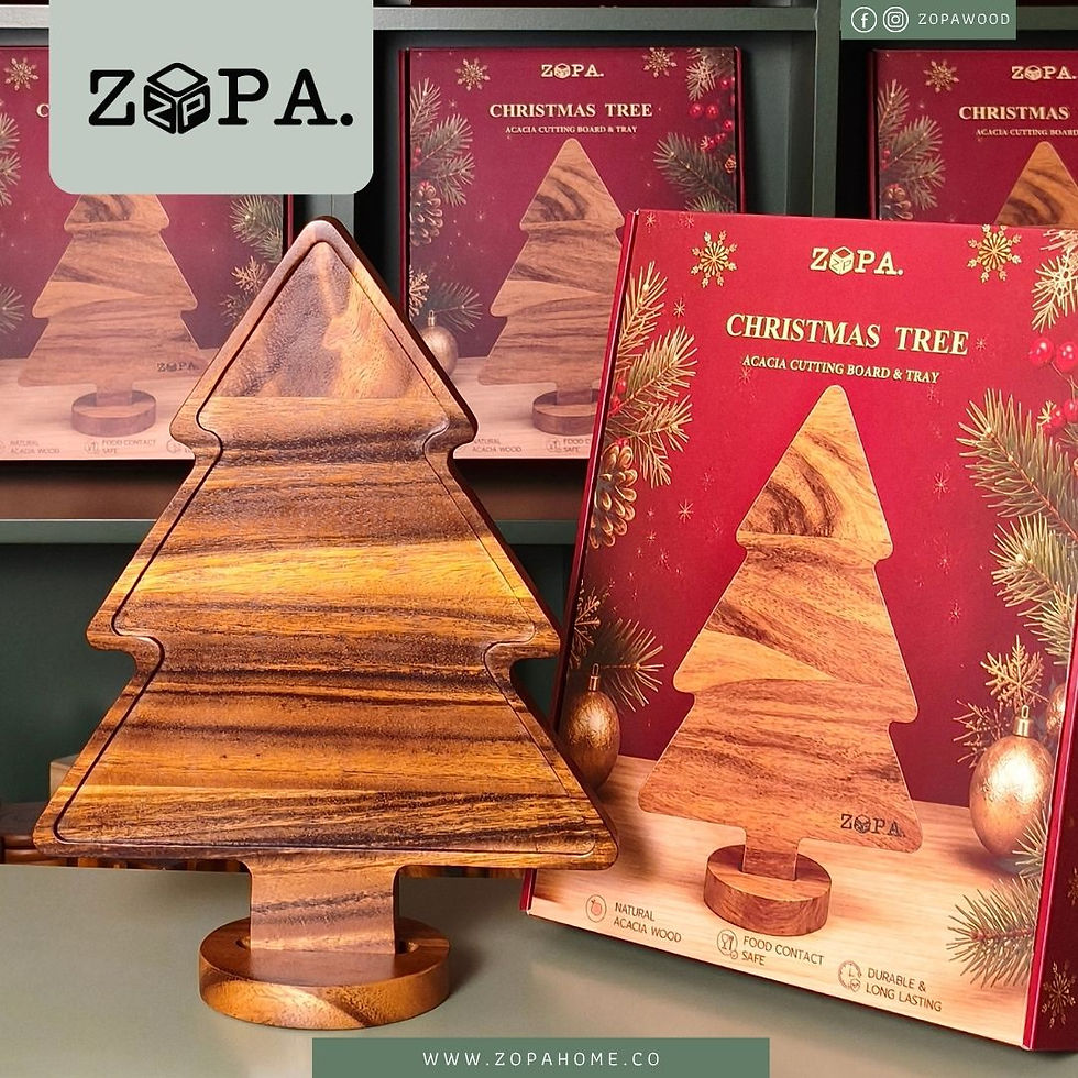 ภาพขนาดย่อ: NT629 I Zopa Xmas เขียงและถาดพร้อมขาตั้ง 2 in 1