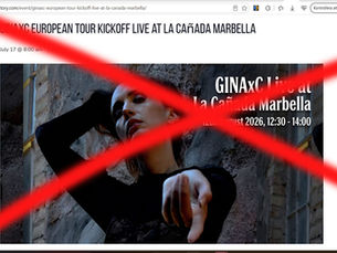 GINAxC to Visit La Cañada Shopping in Marbella on August 12