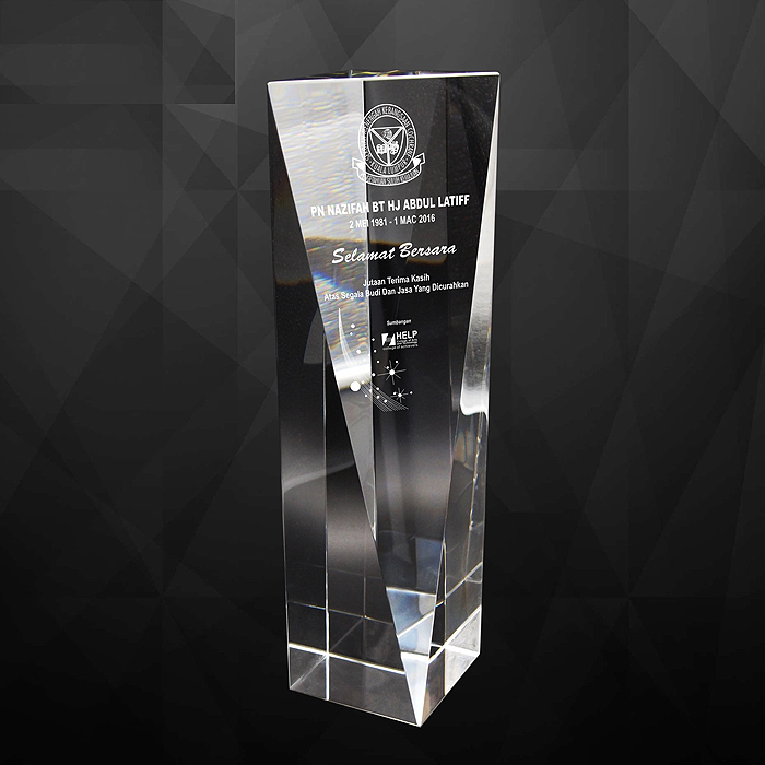 9254 Plak Kristal Eksklusif