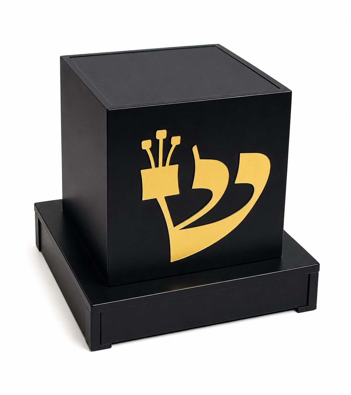 מעמד תפילין שחור מ-PVC