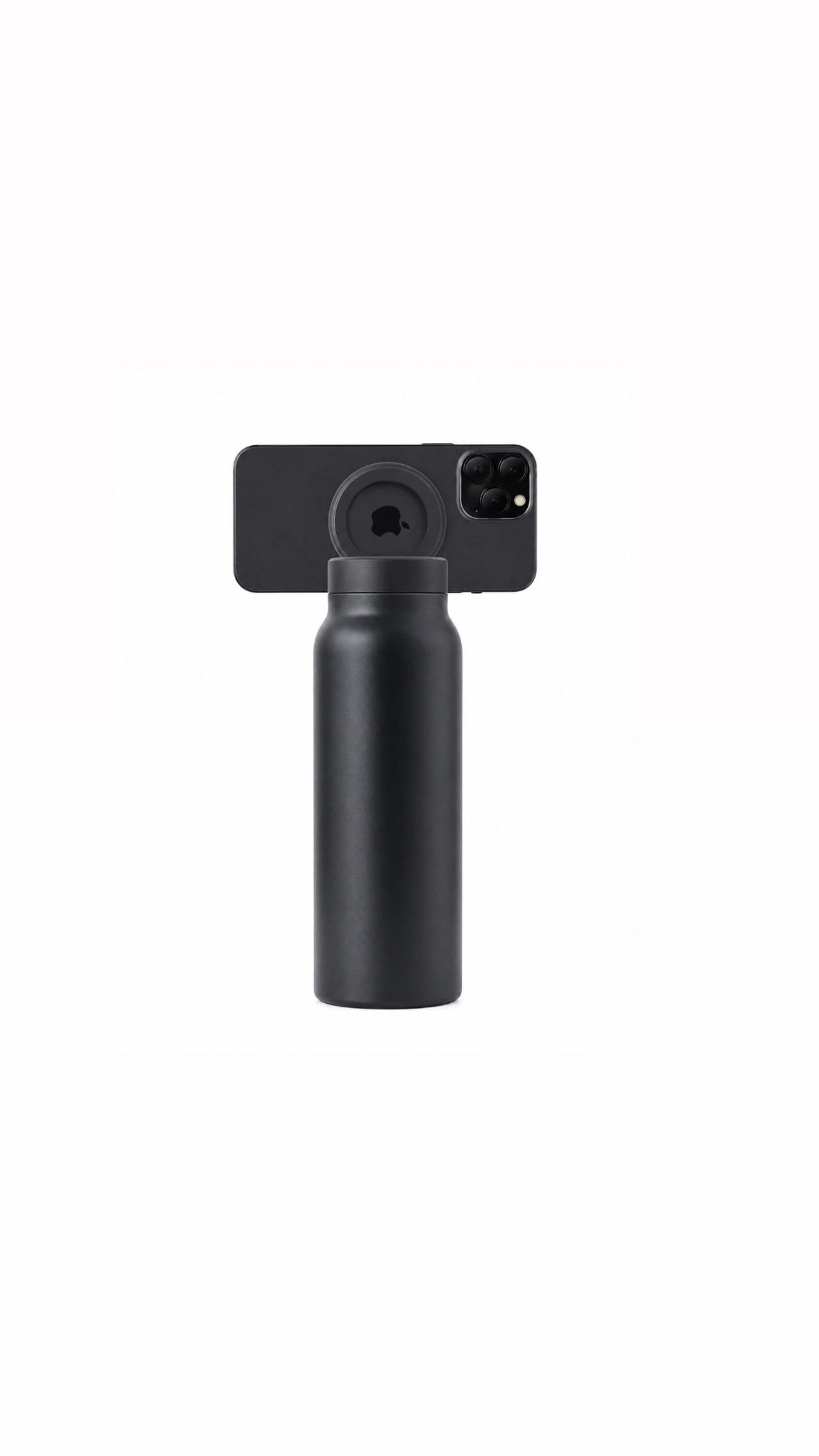 Magnetic Phone Tripod Bottle – Black