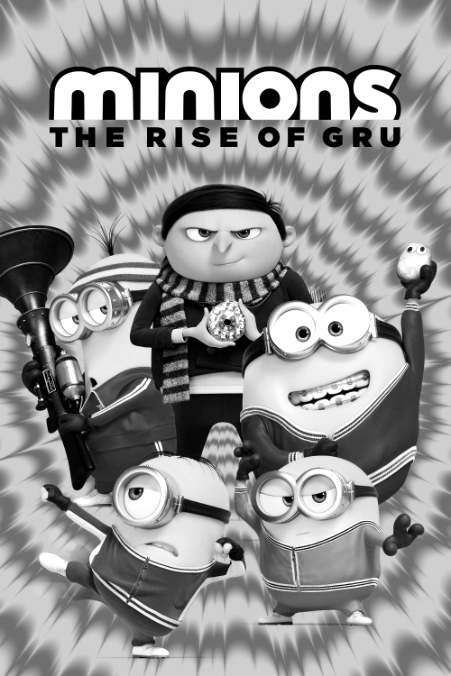 Official movie poster for Minions: The Rise of Gru by Illumination Entertainment.
