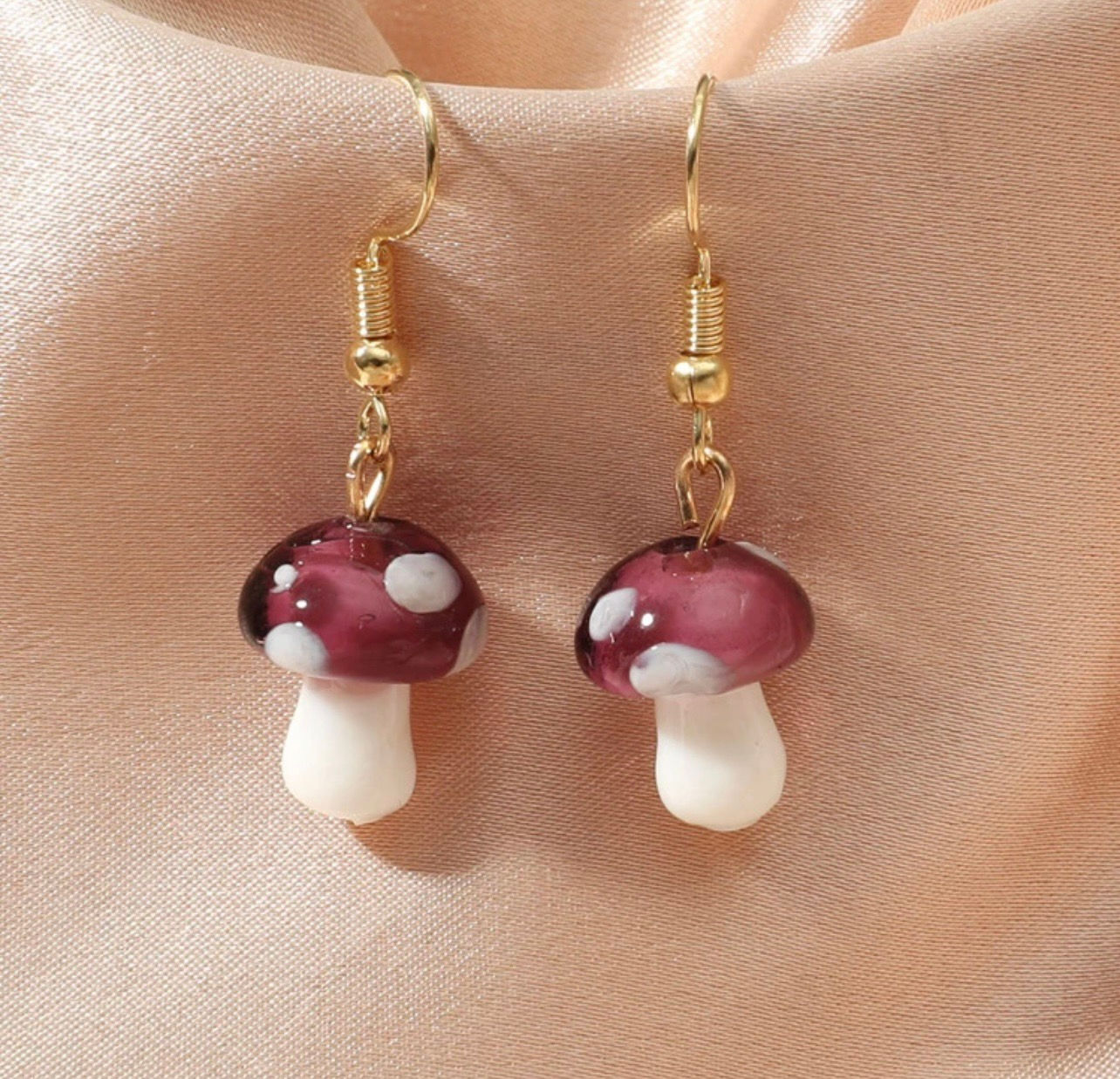 Mushroom earrings