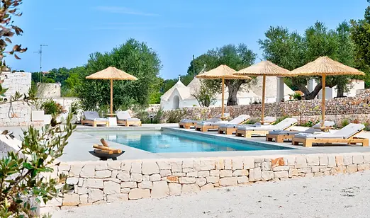 swimming pool at 3 bedroom trulli selva puglia