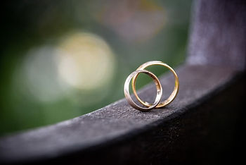 Pair of gold wedding rings